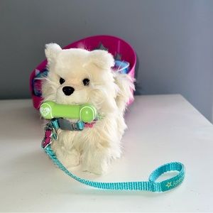 American Girl Truly Me/Modern Pet Galaxy Pet Bed and Pomeranian Puppy